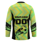 Personalised Matildas Hockey Jersey Running Kangaroo Soccer Player Chevron Lines