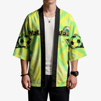 Personalised Matildas Kimono Running Kangaroo Soccer Player Chevron Lines