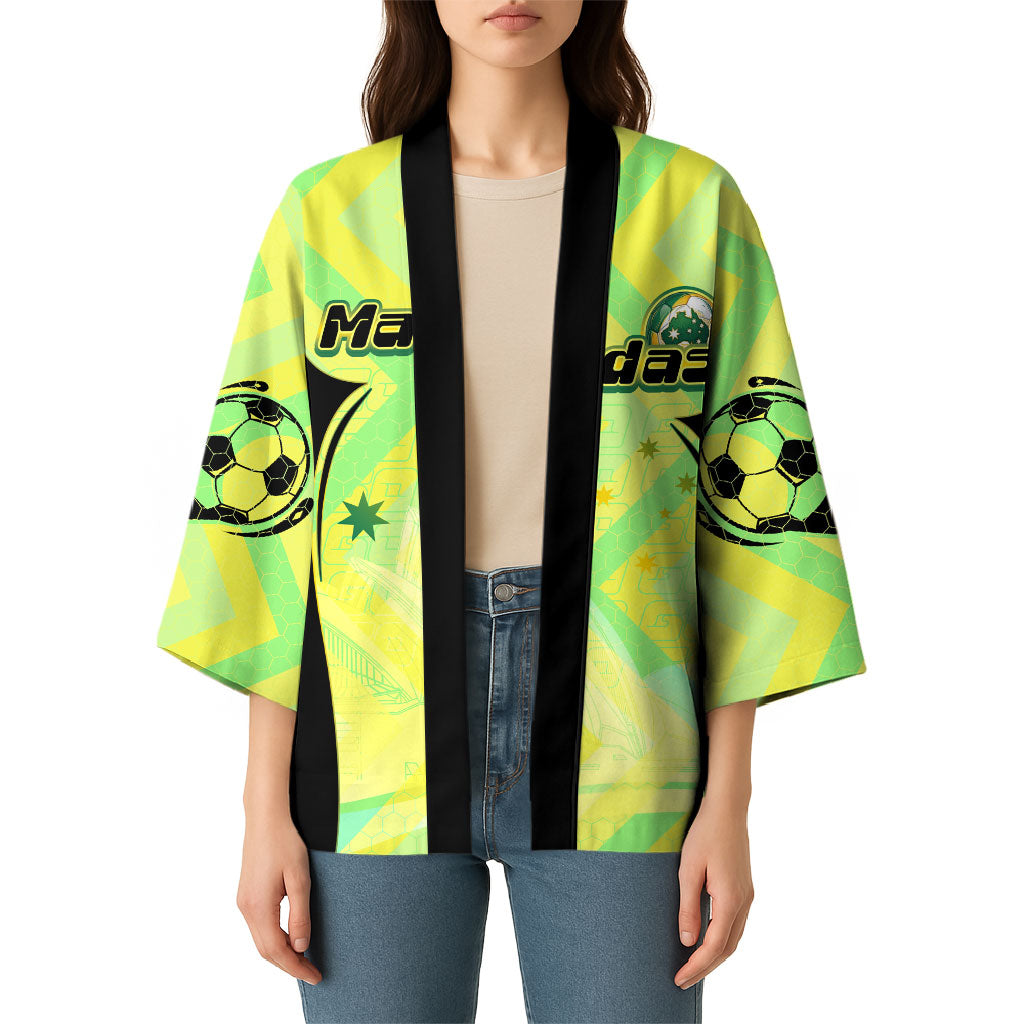Personalised Matildas Kimono Running Kangaroo Soccer Player Chevron Lines