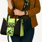Personalised Matildas Leather Bag Running Kangaroo Soccer Player Chevron Lines