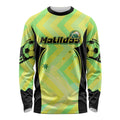 Personalised Matildas Long Sleeve Shirt Running Kangaroo Soccer Player Chevron Lines