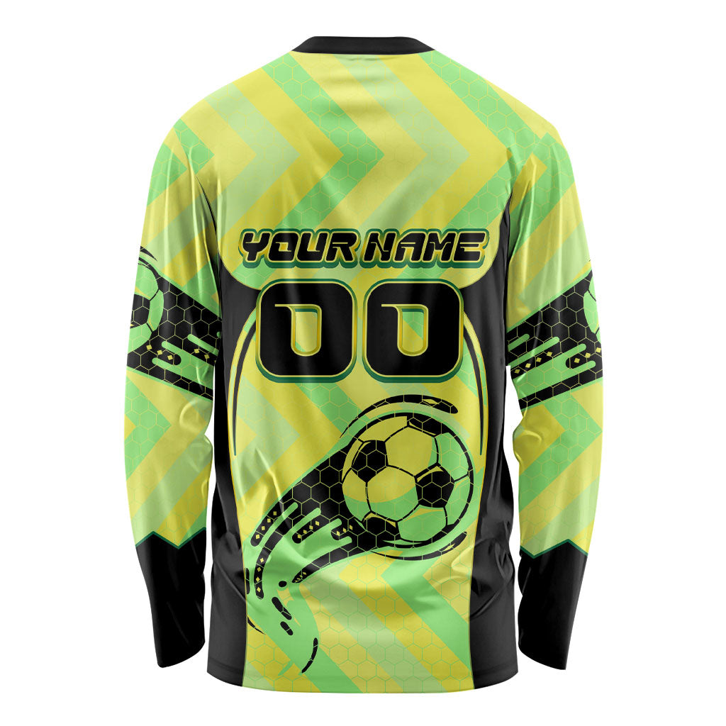 Personalised Matildas Long Sleeve Shirt Running Kangaroo Soccer Player Chevron Lines