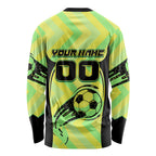 Personalised Matildas Long Sleeve Shirt Running Kangaroo Soccer Player Chevron Lines