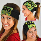 Personalised Matildas Neck Gaiter Running Kangaroo Soccer Player Chevron Lines