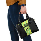 Personalised Matildas Shoulder Handbag Running Kangaroo Soccer Player Chevron Lines