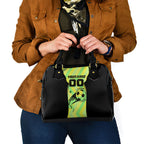 Personalised Matildas Shoulder Handbag Running Kangaroo Soccer Player Chevron Lines