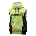 Personalised Matildas Sleeveless Hoodie Running Kangaroo Soccer Player Chevron Lines