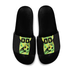 Personalised Matildas Slide Sandals Running Kangaroo Soccer Player Chevron Lines