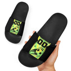 Personalised Matildas Slide Sandals Running Kangaroo Soccer Player Chevron Lines