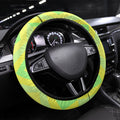 Matildas Steering Wheel Cover Running Kangaroo Soccer Player Chevron Lines