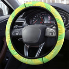 Matildas Steering Wheel Cover Running Kangaroo Soccer Player Chevron Lines