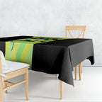Personalised Matildas Tablecloth Running Kangaroo Soccer Player Chevron Lines