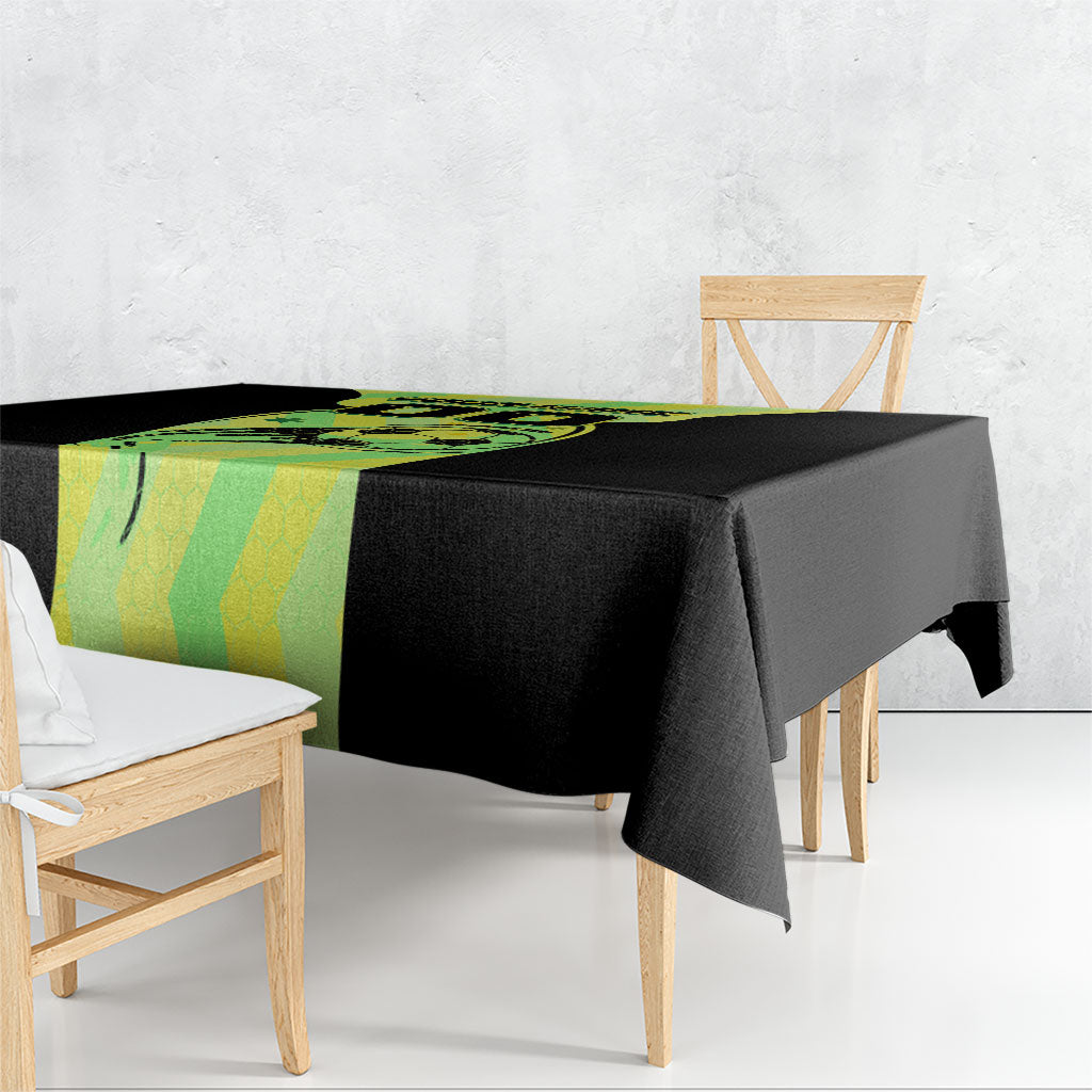 Personalised Matildas Tablecloth Running Kangaroo Soccer Player Chevron Lines