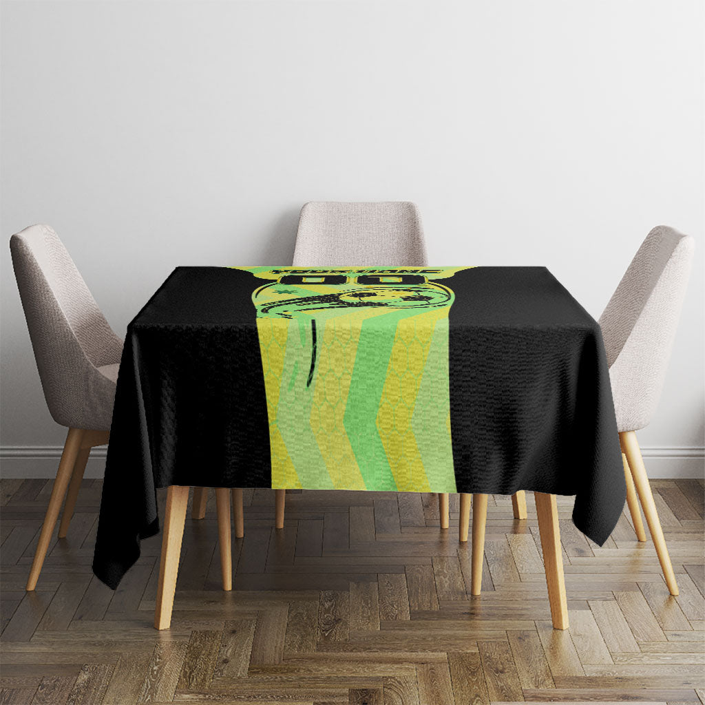 Personalised Matildas Tablecloth Running Kangaroo Soccer Player Chevron Lines