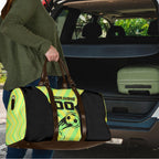 Personalised Matildas Travel Bag Running Kangaroo Soccer Player Chevron Lines
