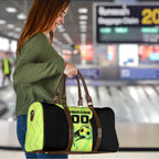 Personalised Matildas Travel Bag Running Kangaroo Soccer Player Chevron Lines