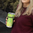 Personalised Matildas Tumbler Cup Running Kangaroo Soccer Player Chevron Lines