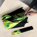 Personalised Matildas Umbrella Running Kangaroo Soccer Player Chevron Lines