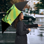 Personalised Matildas Umbrella Running Kangaroo Soccer Player Chevron Lines