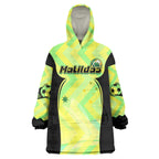Personalised Matildas Wearable Blanket Hoodie Running Kangaroo Soccer Player Chevron Lines