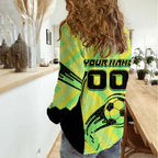 Personalised Matildas Women Casual Shirt Running Kangaroo Soccer Player Chevron Lines
