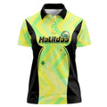 Personalised Matildas Women Polo Shirt Running Kangaroo Soccer Player Chevron Lines