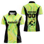 Personalised Matildas Women Polo Shirt Running Kangaroo Soccer Player Chevron Lines