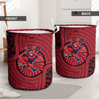 Melbourne Football Club Laundry Basket Indigenous Monochrome Dot Art Mascot Style