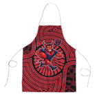 Melbourne Football Club Apron Indigenous Monochrome Dot Art Mascot Style