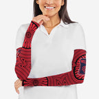 Melbourne Football Club Arm Sleeves Indigenous Monochrome Dot Art Mascot Style