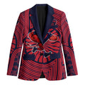 Melbourne Football Club Blazer Indigenous Monochrome Dot Art Mascot Style