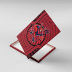 Melbourne Football Club Canvas Wall Art Indigenous Monochrome Dot Art Mascot Style