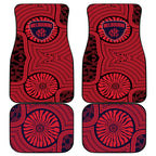 Melbourne Football Club Car Mats Indigenous Monochrome Dot Art Mascot Style