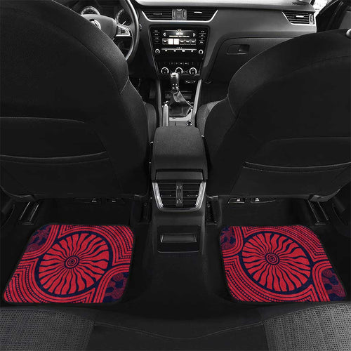 Melbourne Football Club Car Mats Indigenous Monochrome Dot Art Mascot Style