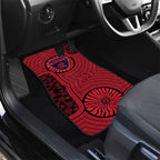 Melbourne Football Club Car Mats Indigenous Monochrome Dot Art Mascot Style