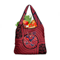 Melbourne Football Club Grocery Bag Indigenous Monochrome Dot Art Mascot Style
