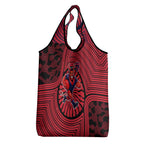 Melbourne Football Club Grocery Bag Indigenous Monochrome Dot Art Mascot Style