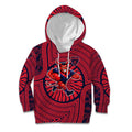 Melbourne Football Club Kid Hoodie Indigenous Monochrome Dot Art Mascot Style