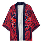 Melbourne Football Club Kimono Indigenous Monochrome Dot Art Mascot Style