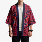 Melbourne Football Club Kimono Indigenous Monochrome Dot Art Mascot Style