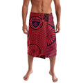Melbourne Football Club Lavalava Indigenous Monochrome Dot Art Mascot Style