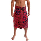Melbourne Football Club Lavalava Indigenous Monochrome Dot Art Mascot Style