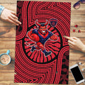 Melbourne Football Club Puzzle Indigenous Monochrome Dot Art Mascot Style