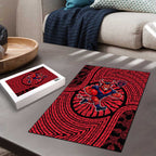 Melbourne Football Club Puzzle Indigenous Monochrome Dot Art Mascot Style