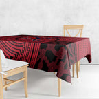 Melbourne Football Club Tablecloth Indigenous Monochrome Dot Art Mascot Style