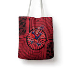 Melbourne Football Club Tote Bag Indigenous Monochrome Dot Art Mascot Style