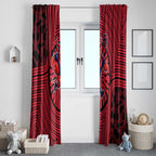 Melbourne Football Club Window Curtain Indigenous Monochrome Dot Art Mascot Style