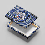 North Melbourne Kangaroos Canvas Wall Art Indigenous Monochrome Dot Art Mascot Style