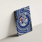 North Melbourne Kangaroos Canvas Wall Art Indigenous Monochrome Dot Art Mascot Style