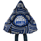 North Melbourne Kangaroos Cloak Indigenous Monochrome Dot Art Mascot Style